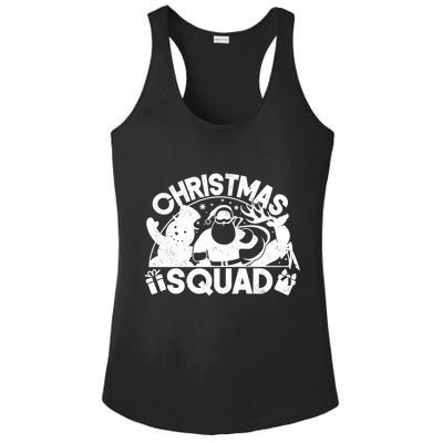 Christmas Squad Matching Family Christmas Ladies PosiCharge Competitor Racerback Tank