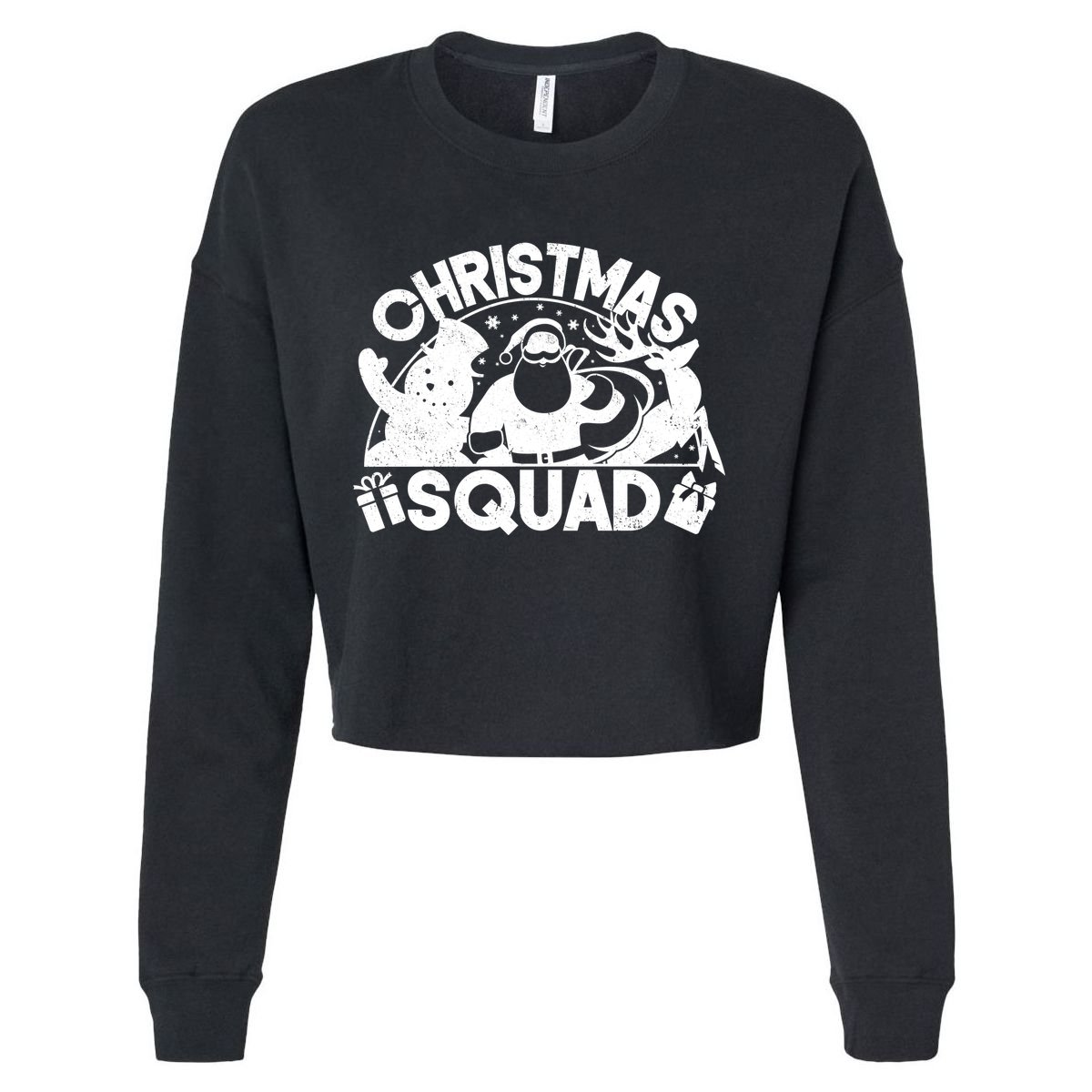 Christmas Squad Matching Family Christmas Cropped Pullover Crew