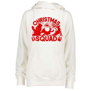 Christmas Squad Matching Family Christmas Womens Funnel Neck Pullover Hood