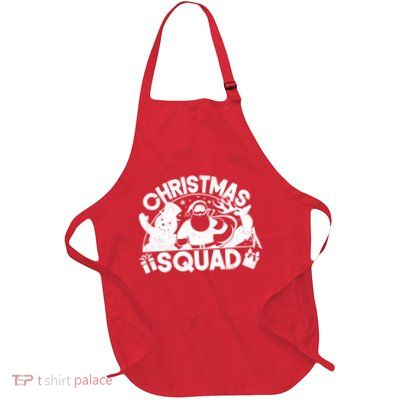 Christmas Squad Matching Family Christmas Full-Length Apron With Pockets