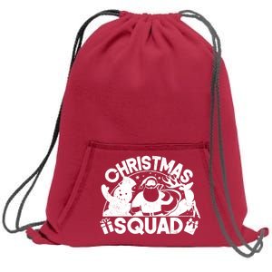 Christmas Squad Matching Family Christmas Sweatshirt Cinch Pack Bag