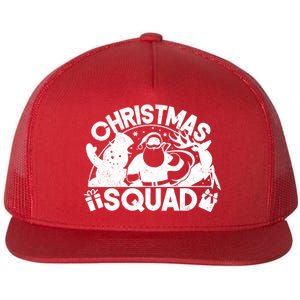 Christmas Squad Matching Family Christmas Flat Bill Trucker Hat