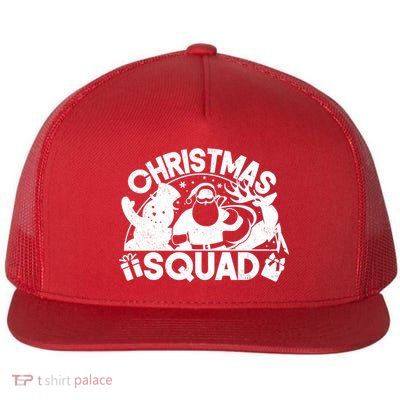 Christmas Squad Matching Family Christmas Flat Bill Trucker Hat