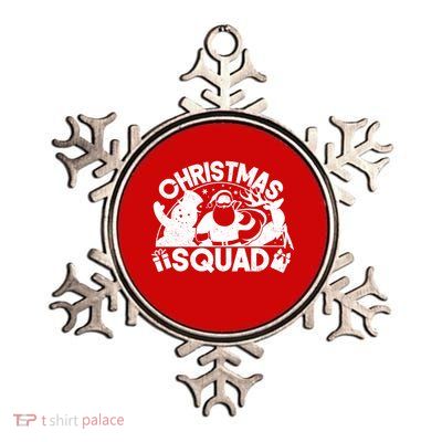 Christmas Squad Matching Family Christmas Metallic Star Ornament