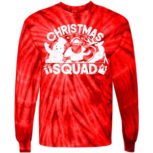 Christmas Squad Matching Family Christmas Tie-Dye Long Sleeve Shirt