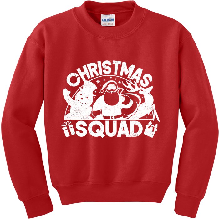 Christmas Squad Matching Family Christmas Kids Sweatshirt