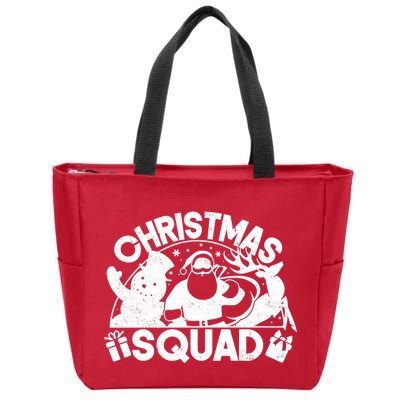 Christmas Squad Matching Family Christmas Zip Tote Bag