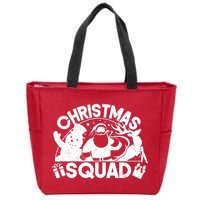 Christmas Squad Matching Family Christmas Zip Tote Bag