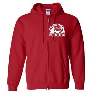 Christmas Squad Matching Family Christmas Full Zip Hoodie