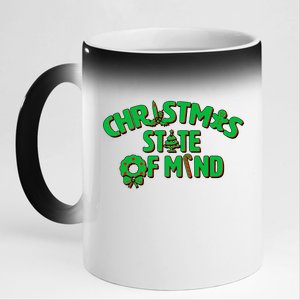 Christmas State of Mind 11oz Black Color Changing Mug