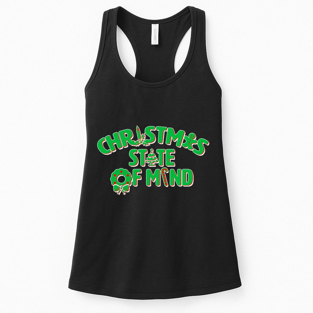 Christmas State of Mind Womens Tank Top