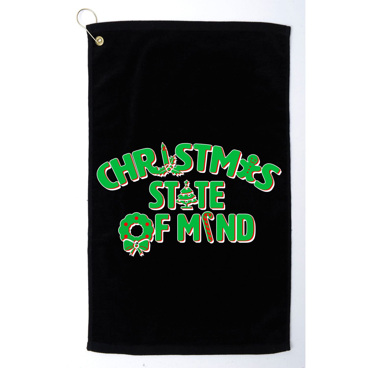 Christmas State of Mind Golf Towel