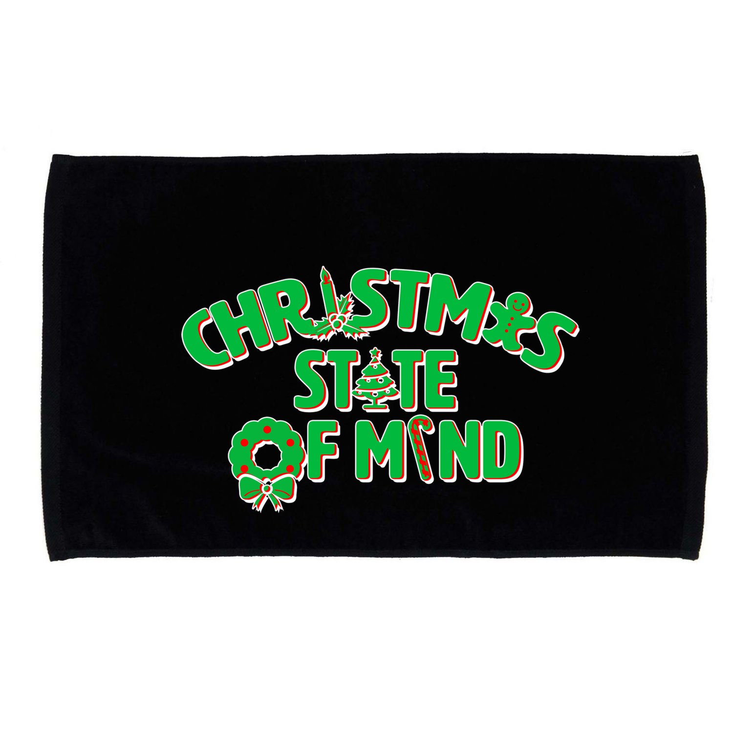 Christmas State of Mind Microfiber Hand Towel