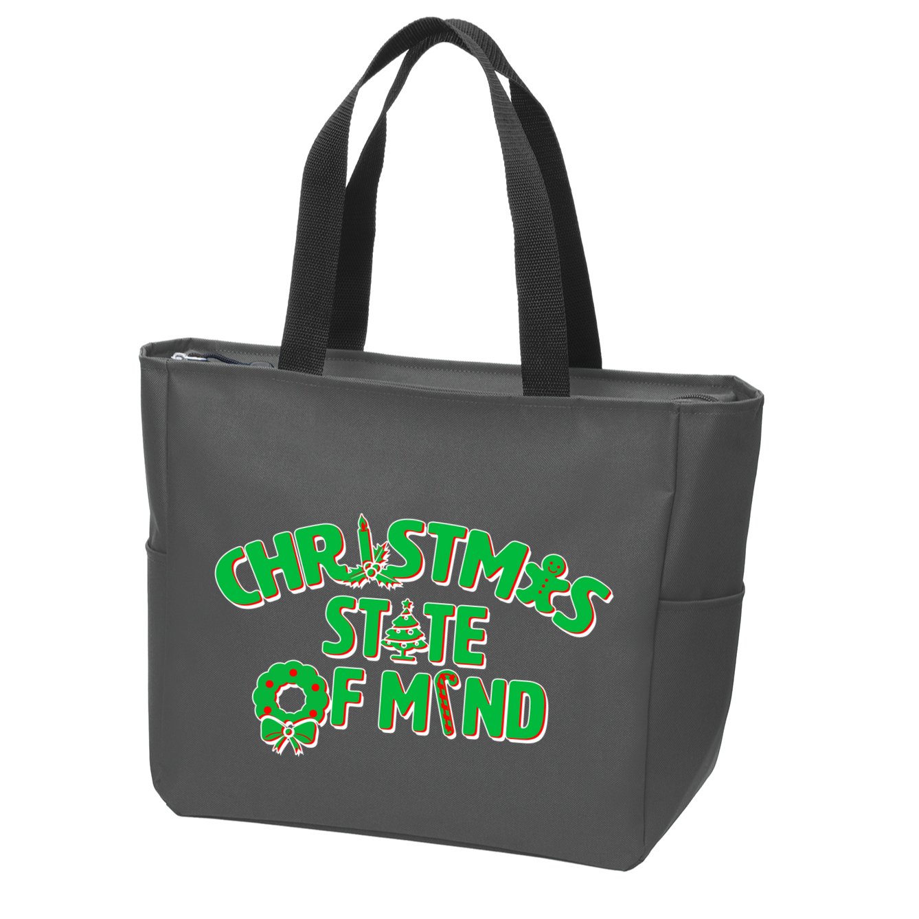 Christmas State of Mind Zip Tote Bag