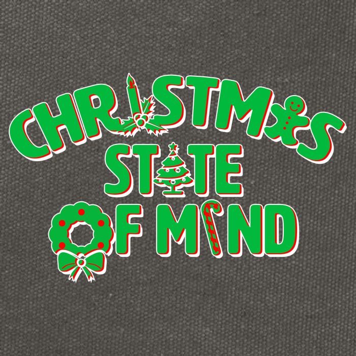 Christmas State of Mind Cotton Canvas Backpack