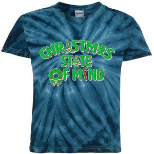 Christmas State of Mind Kids Tie-Dye T-Shirt