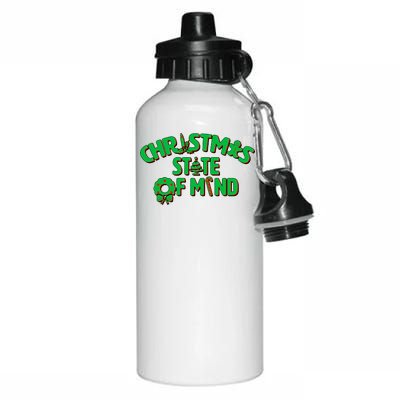 Christmas State of Mind Aluminum Water Bottle