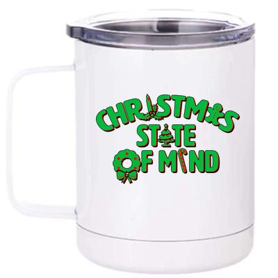 Christmas State of Mind 12 oz Stainless Steel Tumbler Cup