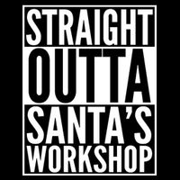 Christmas Straight Outta Santa's Workshop Drawstring Bag
