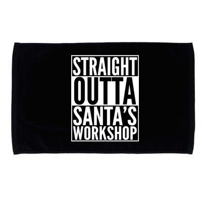 Christmas Straight Outta Santa's Workshop Microfiber Hand Towel