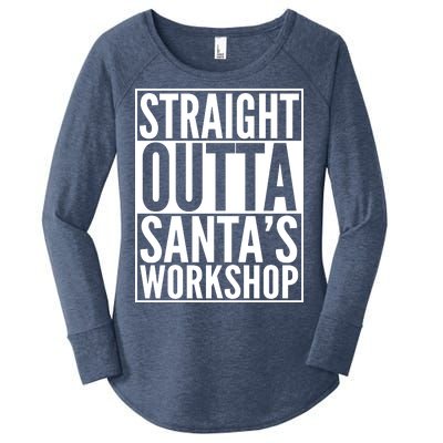 Christmas Straight Outta Santa's Workshop Women's Perfect Tri Tunic Long Sleeve Shirt