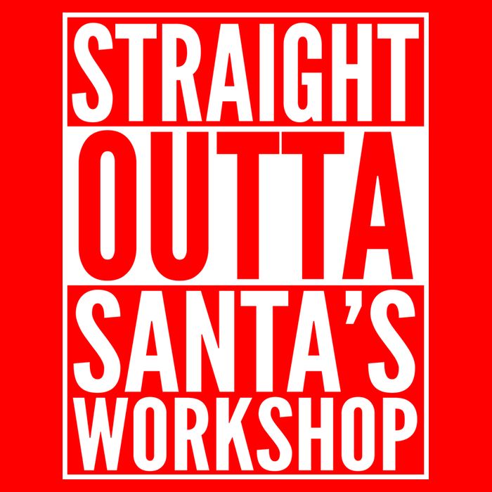 Christmas Straight Outta Santa's Workshop Doggie Tank