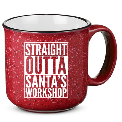 Christmas Straight Outta Santa's Workshop 15oz Campfire Ceramic Mug