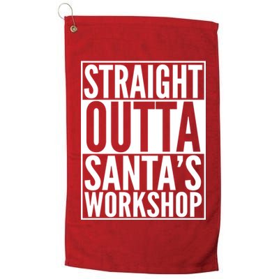 Christmas Straight Outta Santa's Workshop Golf Towel