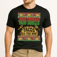 Christmas Tacos All The Way Ugly Sweater Cooling Performance Crew T-Shirt