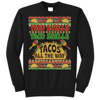 Christmas Tacos All The Way Ugly Sweater Sweatshirt