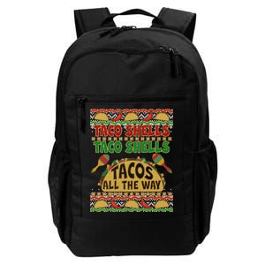 Christmas Tacos All The Way Ugly Sweater Daily Commute Backpack