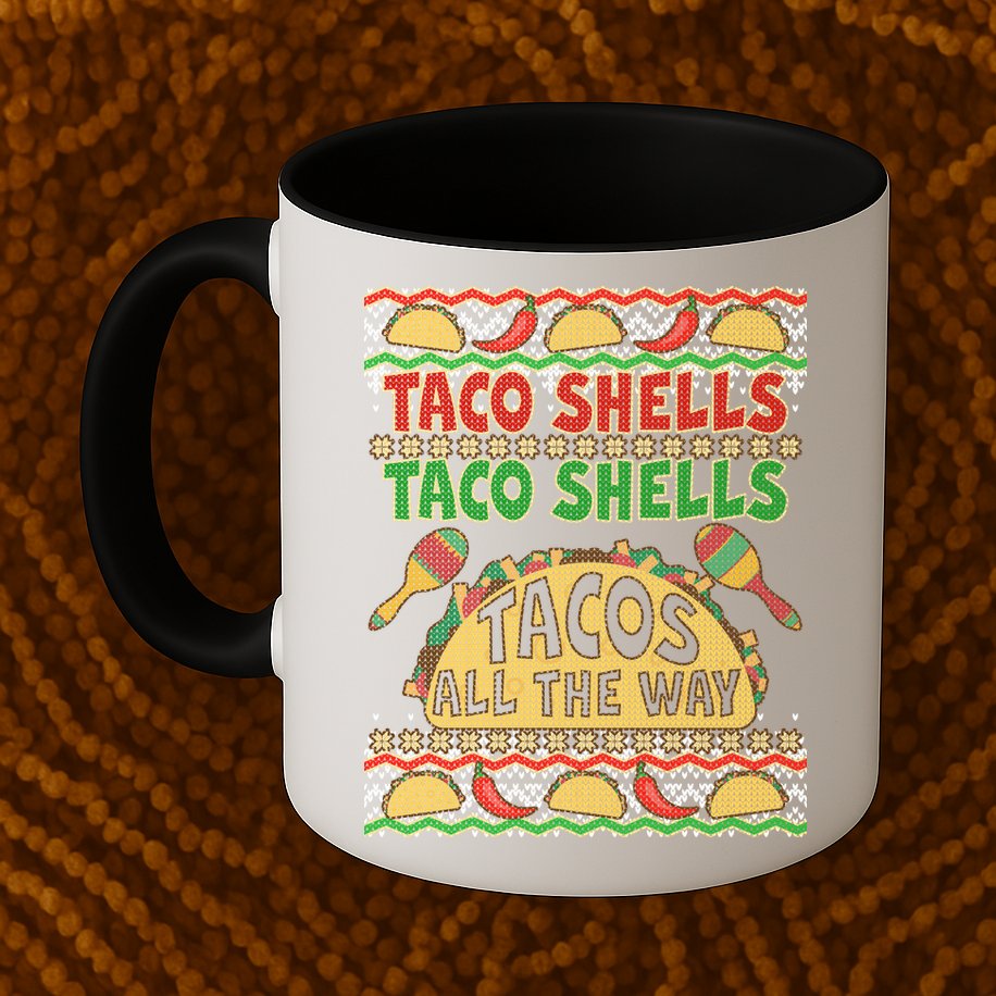 Christmas Tacos All The Way Ugly Sweater Mug