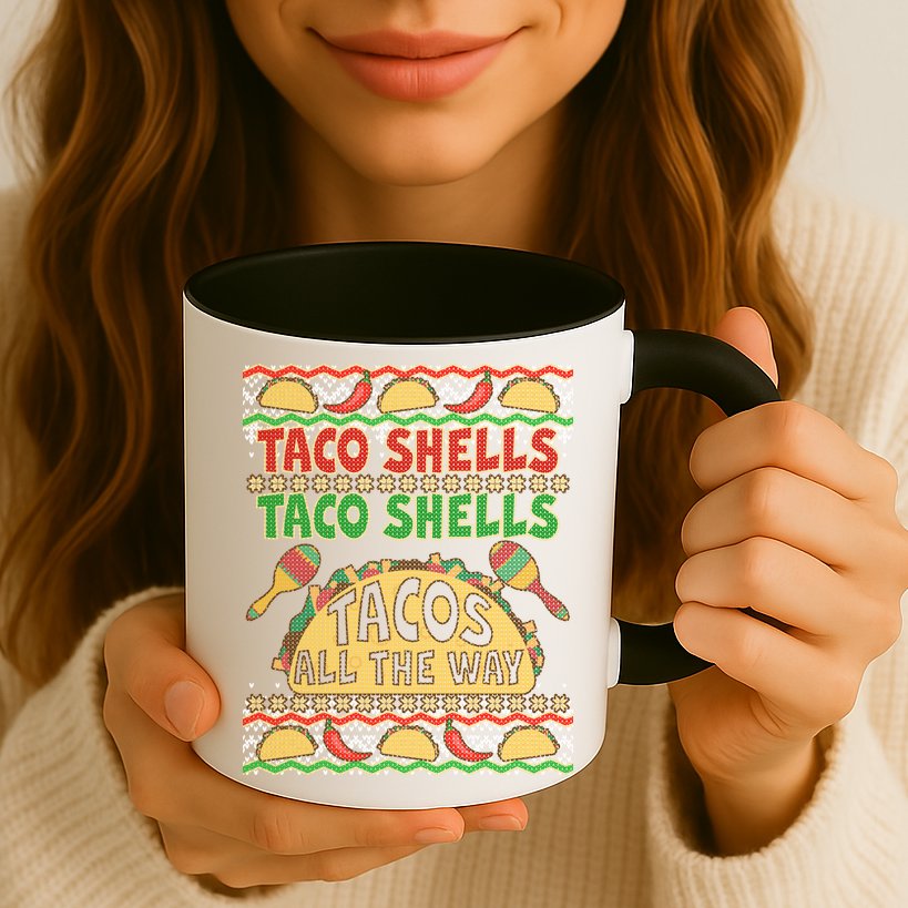 Christmas Tacos All The Way Ugly Sweater Mug