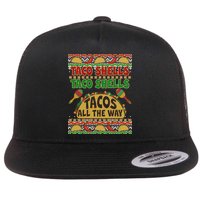 Christmas Tacos All The Way Ugly Sweater Flatbill Hat