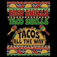 Christmas Tacos All The Way Ugly Sweater Flatbill Hat