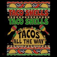 Christmas Tacos All The Way Ugly Sweater Magnet