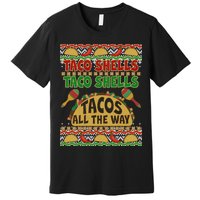 Christmas Tacos All The Way Ugly Sweater Premium T-Shirt