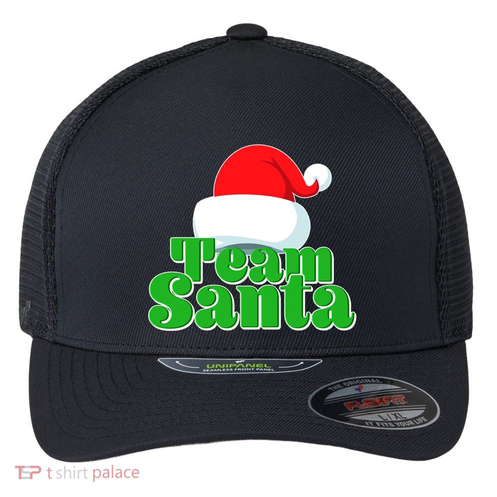 Christmas Team Santa Flexfit Unipanel Trucker Cap