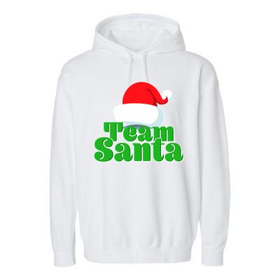 Christmas Team Santa Garment-Dyed Fleece Hoodie