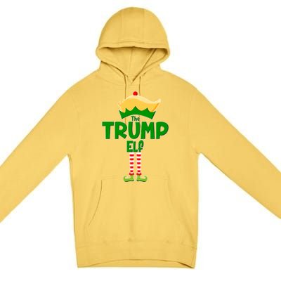 Christmas The Trump Elf  Funny Premium Pullover Hoodie