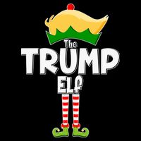 Christmas The Trump Elf  Funny Drawstring Bag