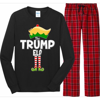 Christmas The Trump Elf  Funny Long Sleeve Pajama Set