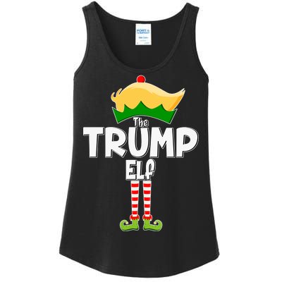 Christmas The Trump Elf  Funny Ladies Essential Tank