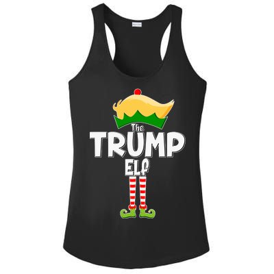 Christmas The Trump Elf  Funny Ladies PosiCharge Competitor Racerback Tank