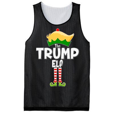 Christmas The Trump Elf  Funny Mesh Reversible Basketball Jersey Tank