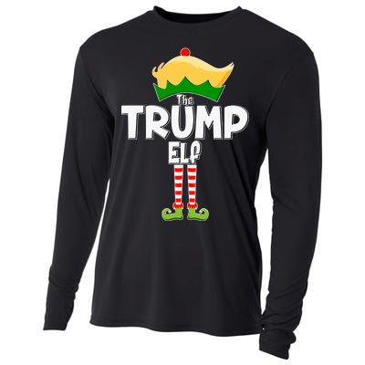 Christmas The Trump Elf  Funny Cooling Performance Long Sleeve Crew