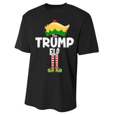 Christmas The Trump Elf  Funny Performance Sprint T-Shirt