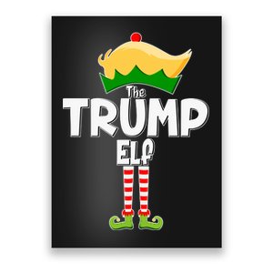 Christmas The Trump Elf  Funny Poster