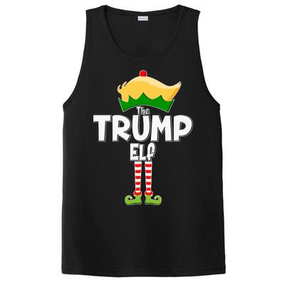 Christmas The Trump Elf  Funny PosiCharge Competitor Tank