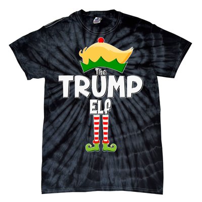 Christmas The Trump Elf  Funny Tie-Dye T-Shirt